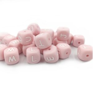 Silikonbuchstaben 12mm-Hell-Pink